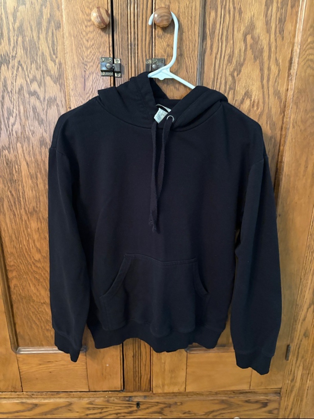 H&M Classic Black Hooded Sweatshirt